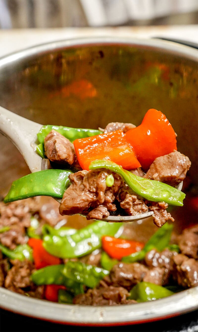Instant Pot Beef and Snow Peas