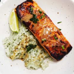 Salmon with Miso Glaze