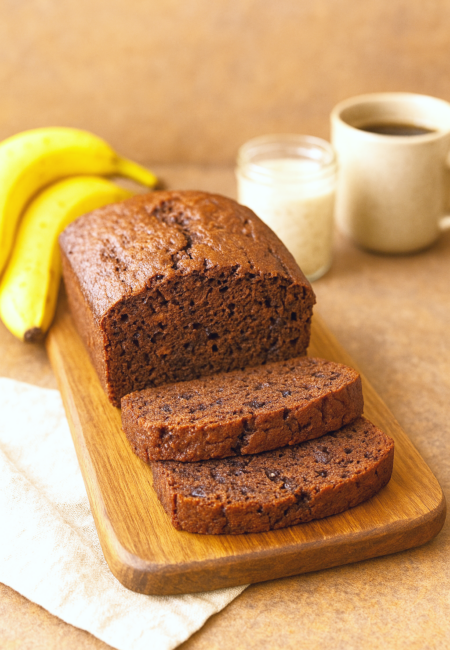 Moist Sourdough Chocolate Banana Bread