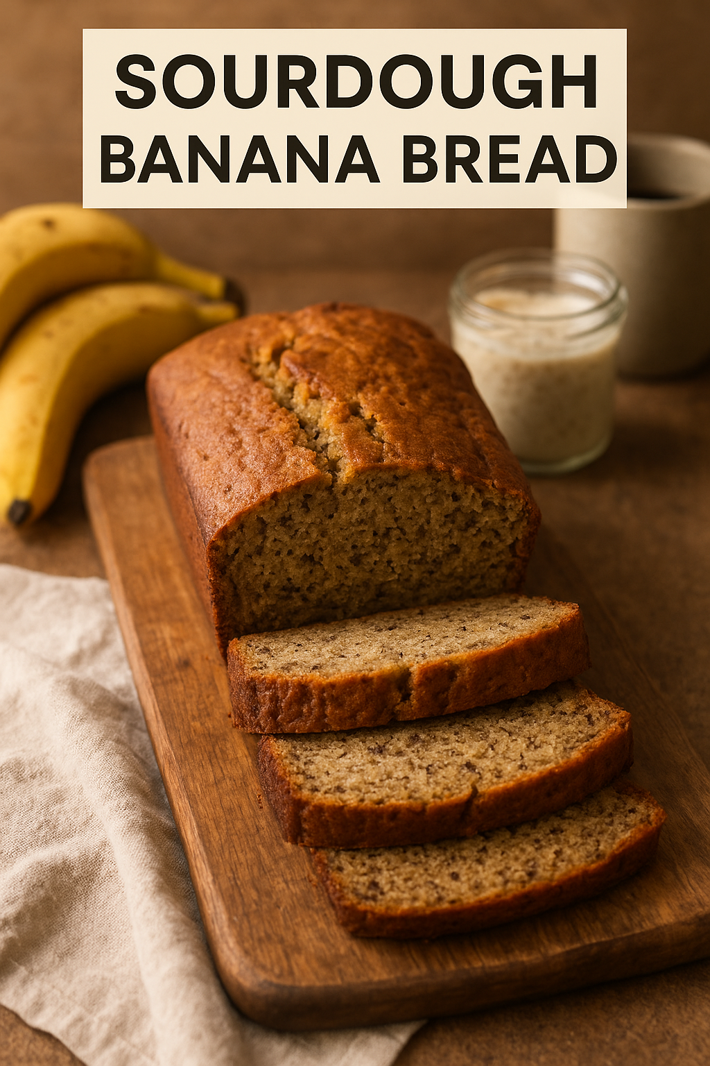 Sourdough Chocolate Banana Bread